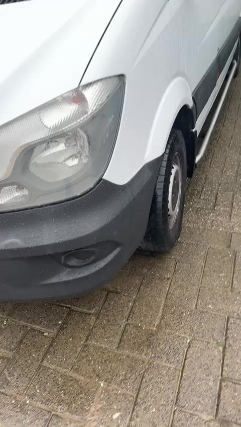 Echte Dashcam-Aufnahmen aus einem SPtransport-Sprinter: Eindringlinge erreichten die Kabine, doch dank des verborgenen Startonderbrekers sprang der Motor nie an.